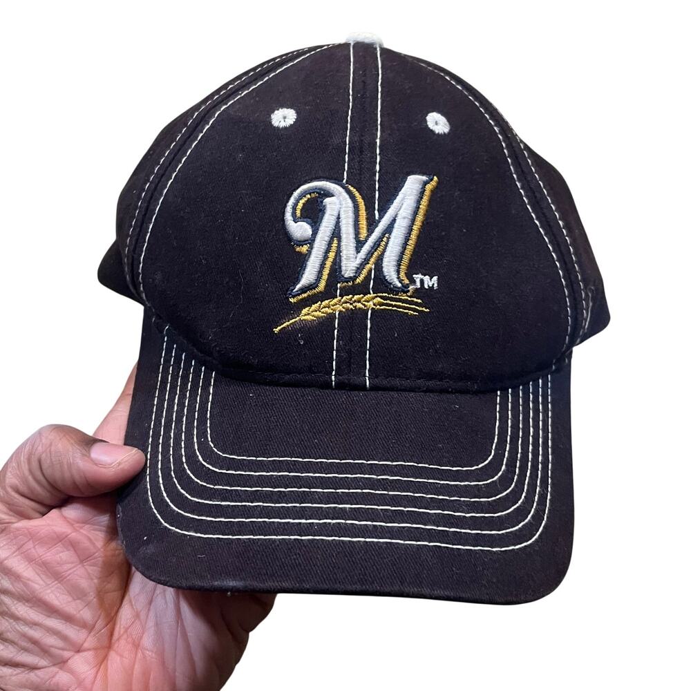 Milwaukee Brewers Kids Club Hat Youth Baseball Cap Adjustable‎ MLB Brown